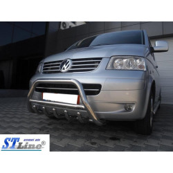 Купити Кенгурятник WT003 (нерж) 60мм, з написом для Volkswagen T5 Caravelle 2004-2010 рр