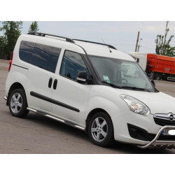Купити Бічні труби (2 шт., нерж) 60 мм, коротка база для Opel Combo 2012-2018 рр