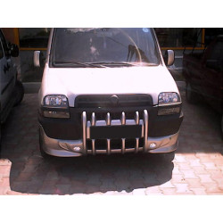 Купить Накладка на бампер Клыки (под покраску) для Fiat Doblo I 2001-2005 гг