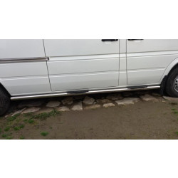 Купити Бічні труби (2 шт., нерж.) Середня база, d70 для Volkswagen LT 1995-2006 рр