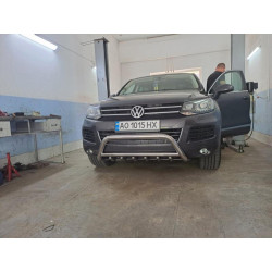 Купити Кенгурятник WT003 (нерж) для Volkswagen Touareg 2010-2018 рр