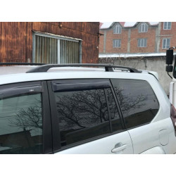 Купити Рейлінги Чорні турецькі Пластикові ніжки для Toyota Land Cruiser Prado 120