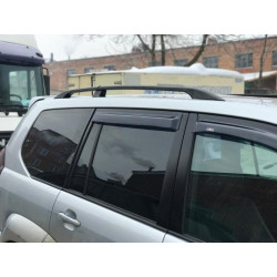 Купити Рейлінги Чорні турецькі Пластикові ніжки для Toyota Land Cruiser Prado 120