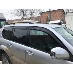 Купити Рейлінги Чорні турецькі Пластикові ніжки для Toyota Land Cruiser Prado 120