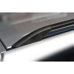 Купити Рейлінги Чорні Турецькі Коротка база, Пластикові ніжки для Toyota Rav 4 2006-2013 рр