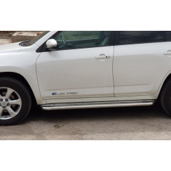 Купити Бокові пороги Premium (2 шт., нерж) 60 мм для Toyota Rav 4 2006-2013 рр