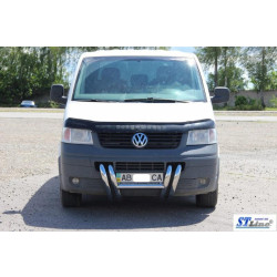 Купити Кенгурятник ST006-03 ніздрі (нерж) для Volkswagen T5 Transporter 2003-2010 рр