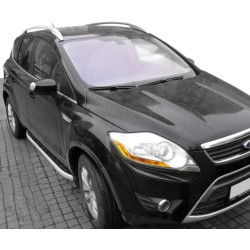 Купить Боковые пороги Fullmond (2 шт, алюм.) для Ford Kuga 2008-2013 гг