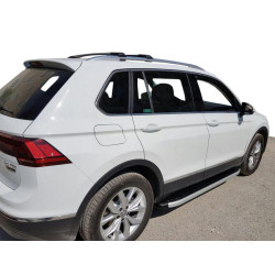 Купить Боковые пороги Fullmond (2 шт, алюм) для Volkswagen Tiguan 2007-2016 гг