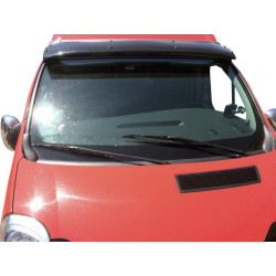 Купить Козырек на лобовое стекло (черный глянец, 5мм) для Nissan Primastar 2002-2014 гг