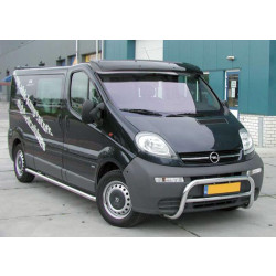 Купить Козырек на лобовое стекло (черный глянец, 5мм) для Nissan Primastar 2002-2014 гг