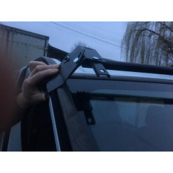 Купить Козырек на лобовое стекло (черный глянец, 5мм) для Nissan Primastar 2002-2014 гг