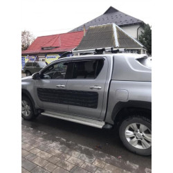 Купить Рейлинги с перемычками (2 шт, Хром) для Toyota Hilux 2015- гг