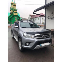 Купить Рейлинги с перемычками (2 шт, Хром) для Toyota Hilux 2015- гг
