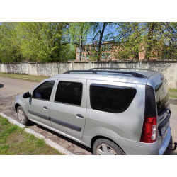 Купити Рейлінги чорні Пластикові ніжки для Renault Logan MCV 2005-2013 рр