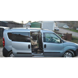 Купити Рейлінги Хром Стандартна, пластикові ніжки для Fiat Doblo II 2010-2022 рр