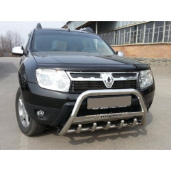 Купити Кенгурятник з написом WT004 (нерж.) для Renault Duster 2008-2017 рр