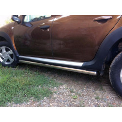 Купити Бічні труби без вставок (2 шт., нерж.) 60 мм для Renault Duster 2008-2017 рр