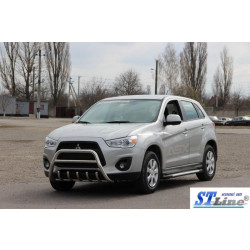 Купити Кенгурятник WT003 (нерж.) для Mitsubishi ASX 2010-2023 рр