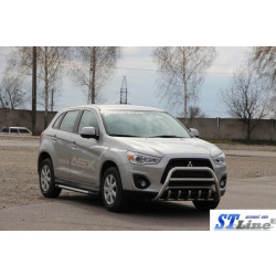 Купити Кенгурятник WT003 (нерж.) для Mitsubishi ASX 2010-2023 рр