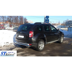 Купити Задня дуга пряма (нерж.) для Renault Duster 2008-2017 рр