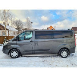 Купити Рейлінги Хром Коротка, металева ніжка для Ford Custom 2013-2022 рр