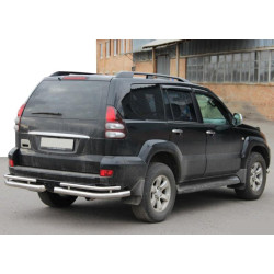 Купить Задние двойные уголки AK003-1 (2 шт, нерж) для Toyota Land Cruiser Prado 120