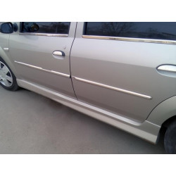 Купити Бокові пороги (під фарбування) для Renault Logan I 2008-2013 рр