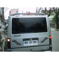 Купити Спойлер Ісіклі низький дах (під фарбування) для Ford Transit 2000-2014 рр