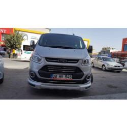 Купити Накладка на передній бампер (2013-2017, під фарбування) для Ford Custom рр