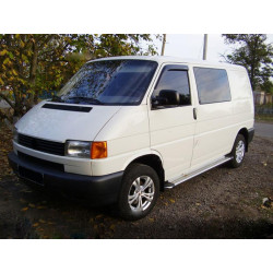 Купить Боковые пороги KB002 d60мм (2 шт, нерж) для Volkswagen T4 Caravelle/Multivan
