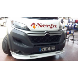 Купити Передня накладка 2014-2025 (вузька з LED, під фарбування) для Peugeot Boxer рр