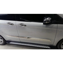 Купить Боковые пороги DotLine (2 шт., алюминий) для Ford Courier 2014-2023 гг