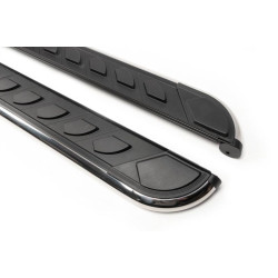 Купити Бокові пороги Maydos V1 (2 шт., Алюміній -2025 нерж) для Range Rover Sport 2005-2013 рр