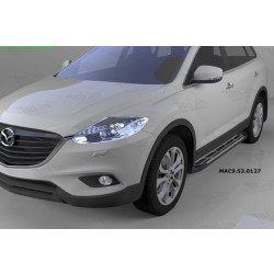 Купити Бокові пороги Sunrise (2 шт., Алюміній) для Mazda CX-9 2007-2016рр