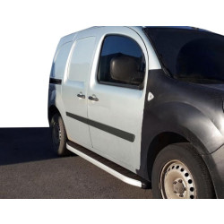 Купить Боковые пороги Fullmond (2 шт, алюм.) Короткая база для Renault Kangoo 2008-2020 гг