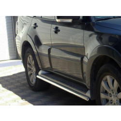 Купить Боковые трубы под родной (2 шт., нерж.) для Mitsubishi Pajero Wagon III