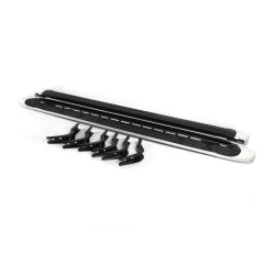 Купить Боковые пороги OEM (2 шт., алюминий) для Nissan Patrol Y62 2010-2024 гг