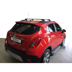 Купить Боковые пороги Allmond Grey (2 шт., алюминий) для Opel Mokka 2012-2021 гг