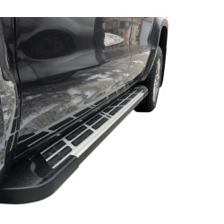 Купити Бокові пороги Sunrise (2 шт., алюміній) для Volkswagen Amarok 2010-2022 рр