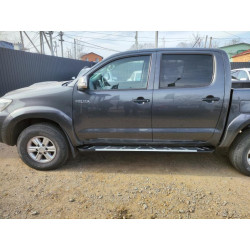 Купити Бокові пороги Sunrise (2 шт., Алюміній) для Toyota Hilux 2006-2015 рр