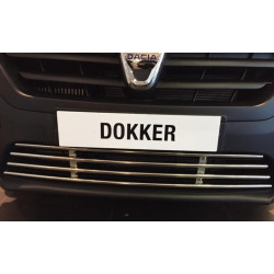 Купить Решетка в бампер (нерж) для Renault Dokker 2013-2022 гг