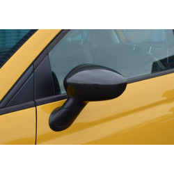 Купити Накладки на дзеркала 2007-2015 (2 шт., натуральний карбон) для Fiat 500/500L