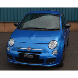 Купити Накладки на дзеркала 2007-2015 (2 шт., натуральний карбон) для Fiat 500/500L