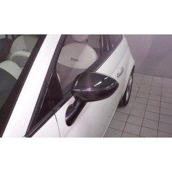 Купити Накладки на дзеркала 2007-2015 (2 шт., натуральний карбон) для Fiat 500/500L