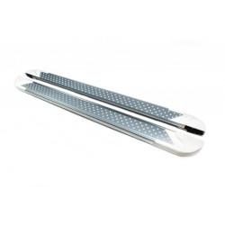 Купить Боковые пороги Allmond White (2 шт., алюминий) для Opel Antara 2006-2017 гг