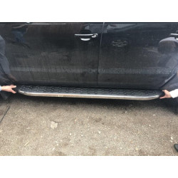 Купить Боковые Подножки BlackLine (2 шт, Алюминий) для Volkswagen Amarok 2010-2022 гг