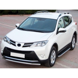 Купить Боковые Подножки BlackLine (2 шт, Алюминий) для Toyota Rav 4 2013-2018 гг