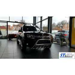 Купити Кенгурятник без напису WT003 (нерж.) для Renault Duster 2008-2017 рр