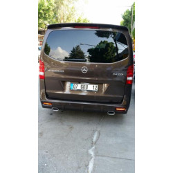 Купити Накладка на задній бампер V1 (під фарбування) для Mercedes Vito / V-class W447 2014- рр